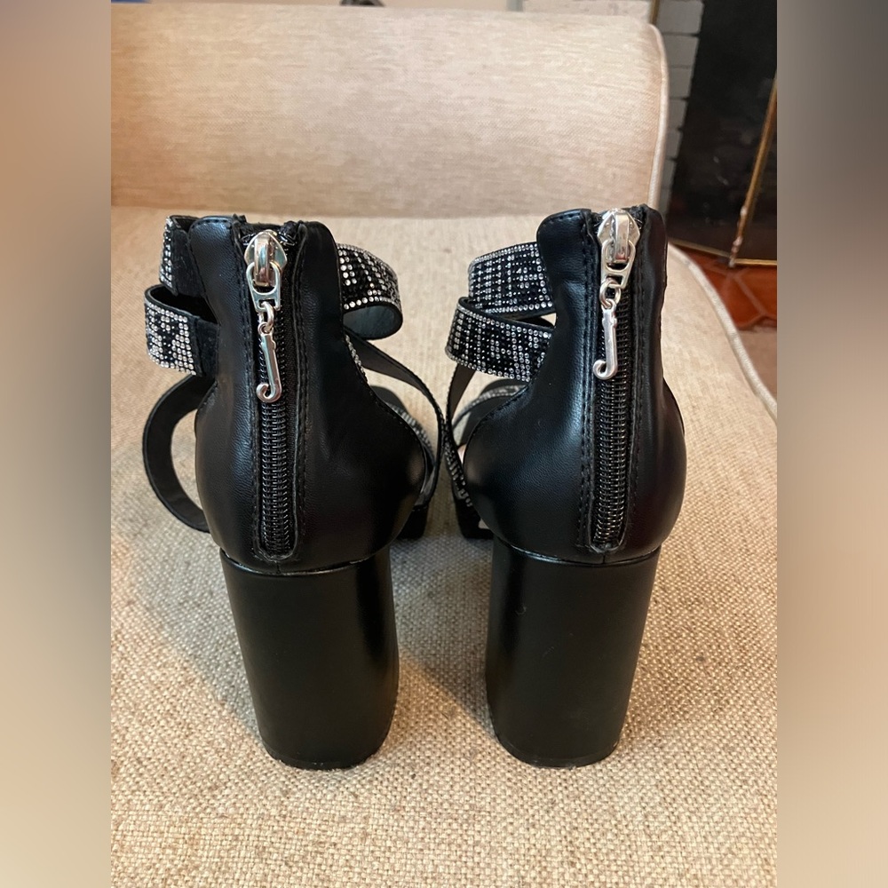 Juicy couture black and silver rhinestone heels - Picture 4 of 7